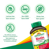 Jamieson Laboratories Biotin 10,000 mcg softgel back view