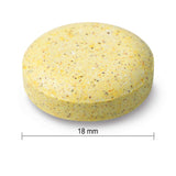 Jamieson Laboratories Chewable Multivitamin Citrus Twist with a glass of water
