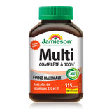 Jamieson Laboratories multivitamin bottle showing label and capsule count