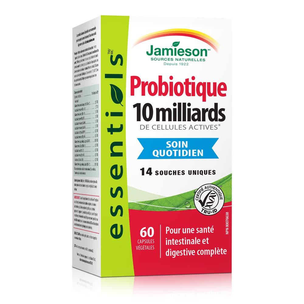 Jamieson Laboratories Probiotics 10 Billion Active Cells side view