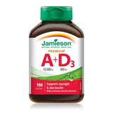 Jamieson Laboratories Vitamin A plus D3 supplement front view