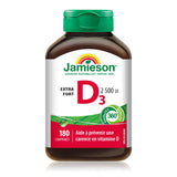 Jamieson Laboratories Vitamin D3 2500 IU tablet close-up