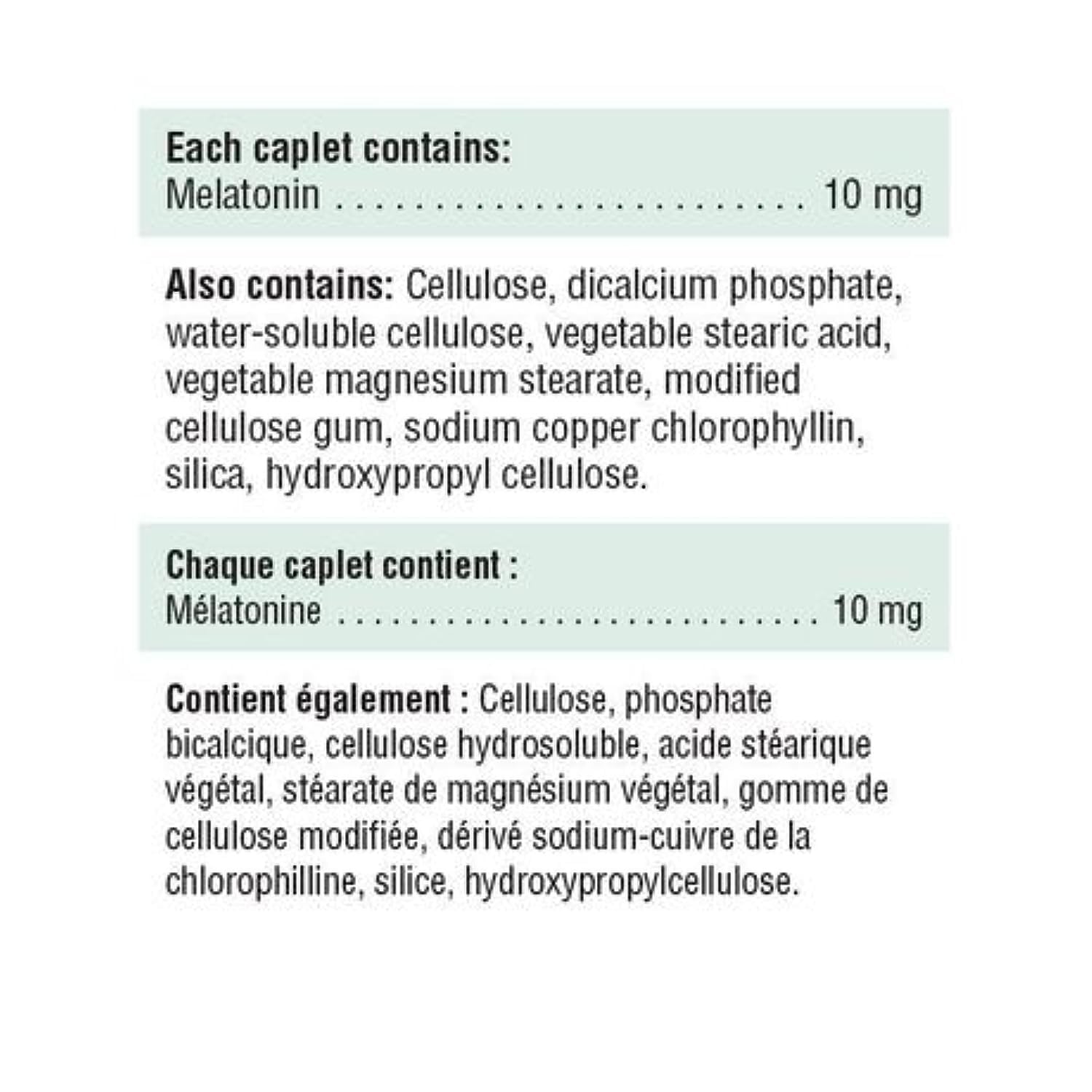 Jamieson Melatonin 10 mg Timed Release capsule close-up