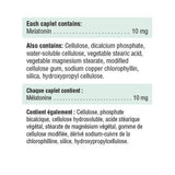 Jamieson Melatonin 10 mg Timed Release capsule close-up