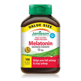 Jamieson Melatonin 10mg dual action timed release caplet front view