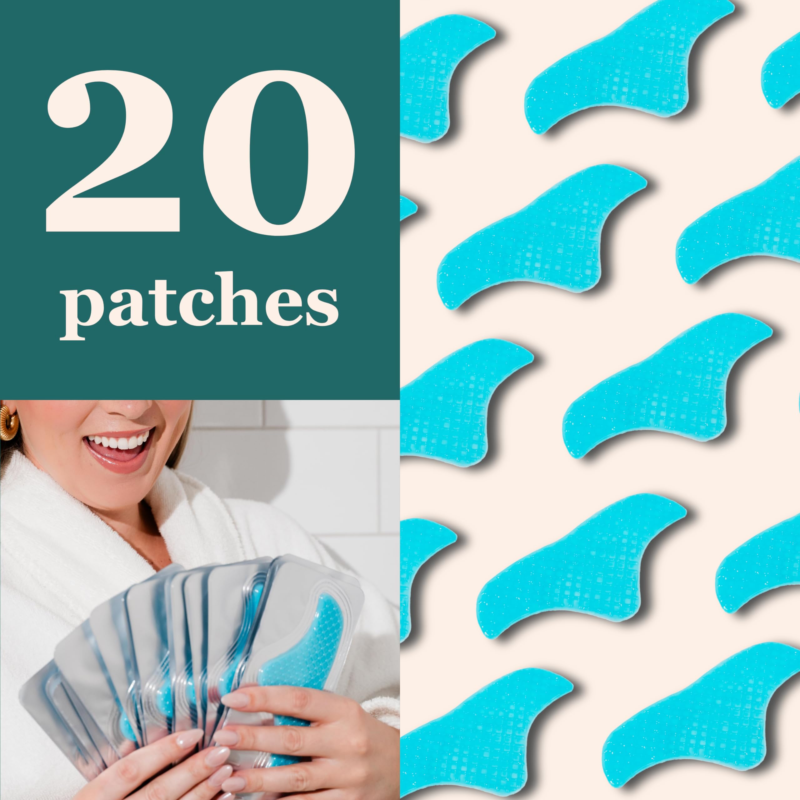 JANE VINE Cooling Collagen Wrinkle Patches individual patch close-up