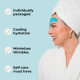JANE VINE Cooling Collagen Wrinkle Patches on a skincare shelf