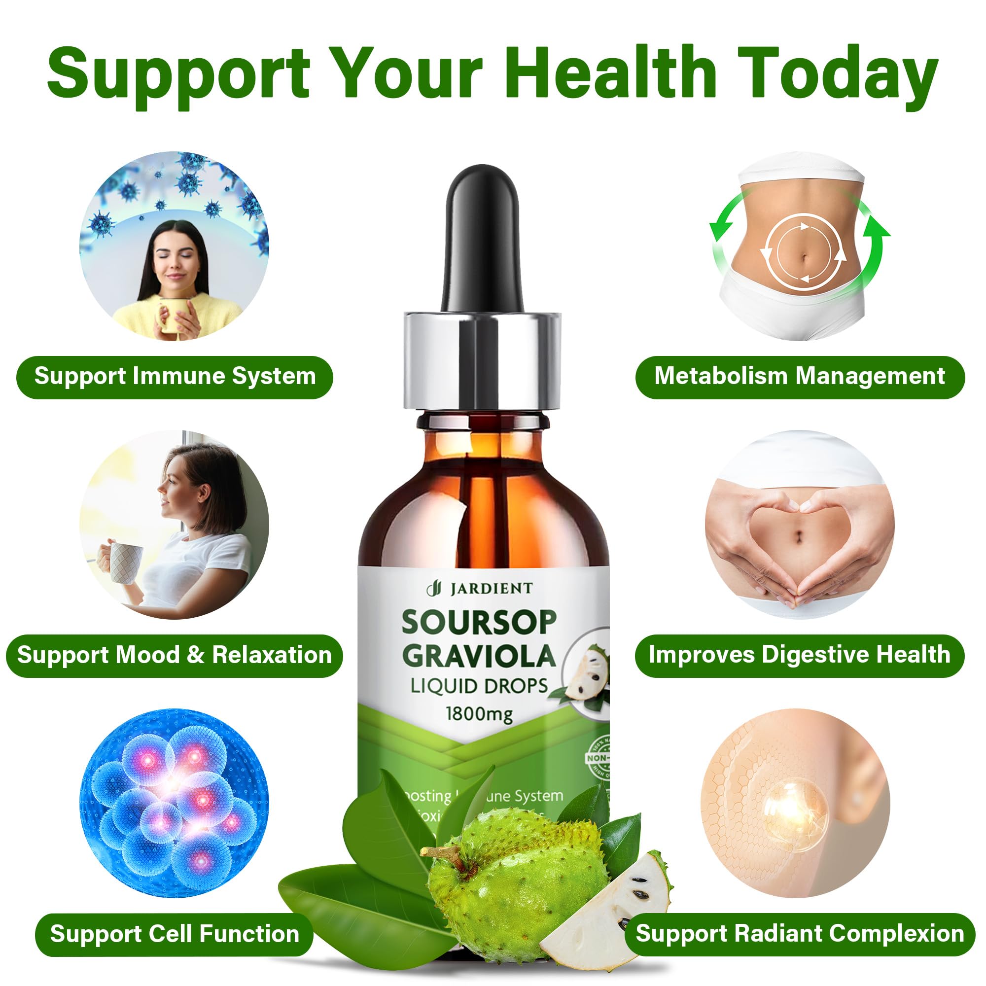 Jardient Soursop Bitters Liquid 330g side view