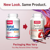Jarrow Formulas Acetyl L-Carnitine 500mg veggie capsules side view