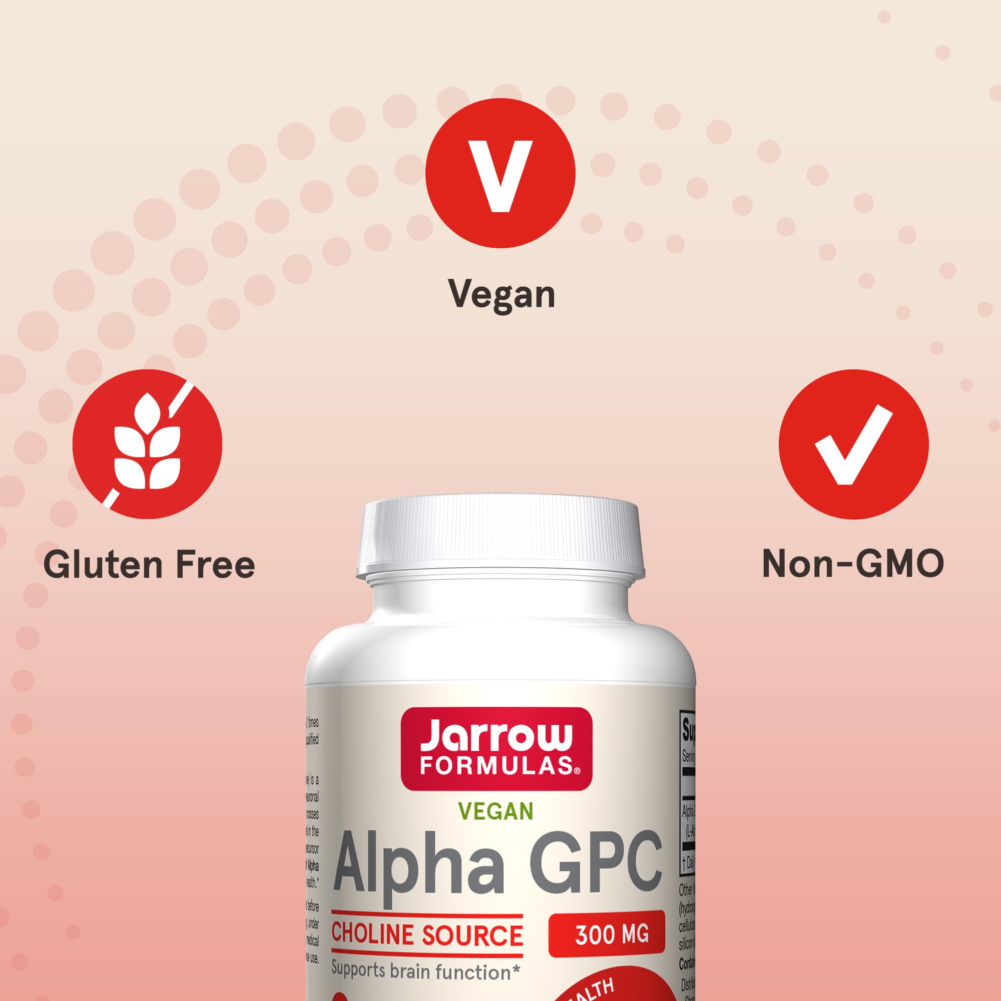 Jarrow Formulas Alpha GPC 300 mg supplement ingredients list