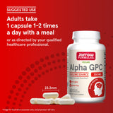 Jarrow Formulas Alpha GPC 300 mg supplement with measuring spoon