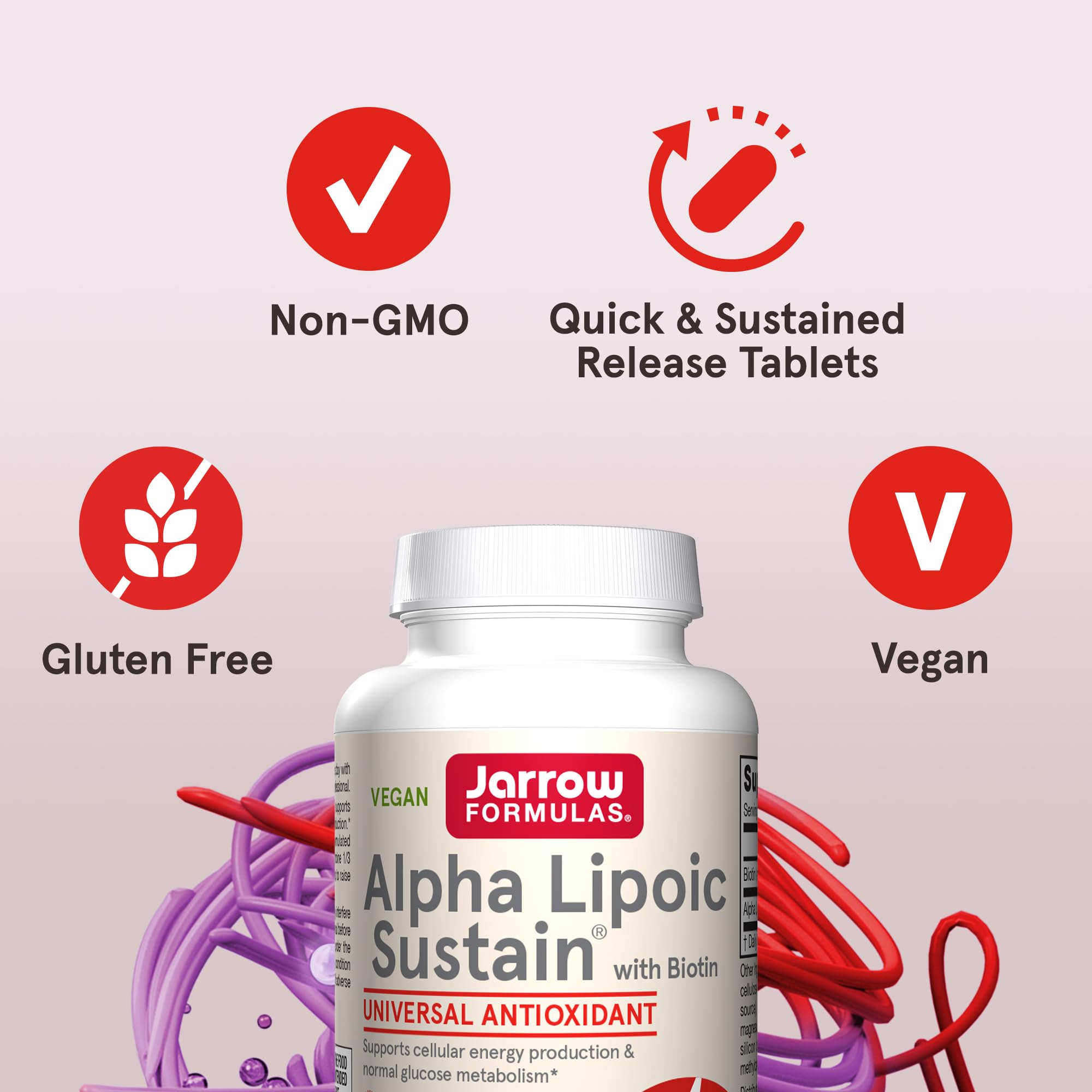 Jarrow Formulas Alpha Lipoic Sustain 300mg ingredients list