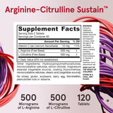 Jarrow Formulas Arginine-Citrulline Sustain Tablets ingredients list