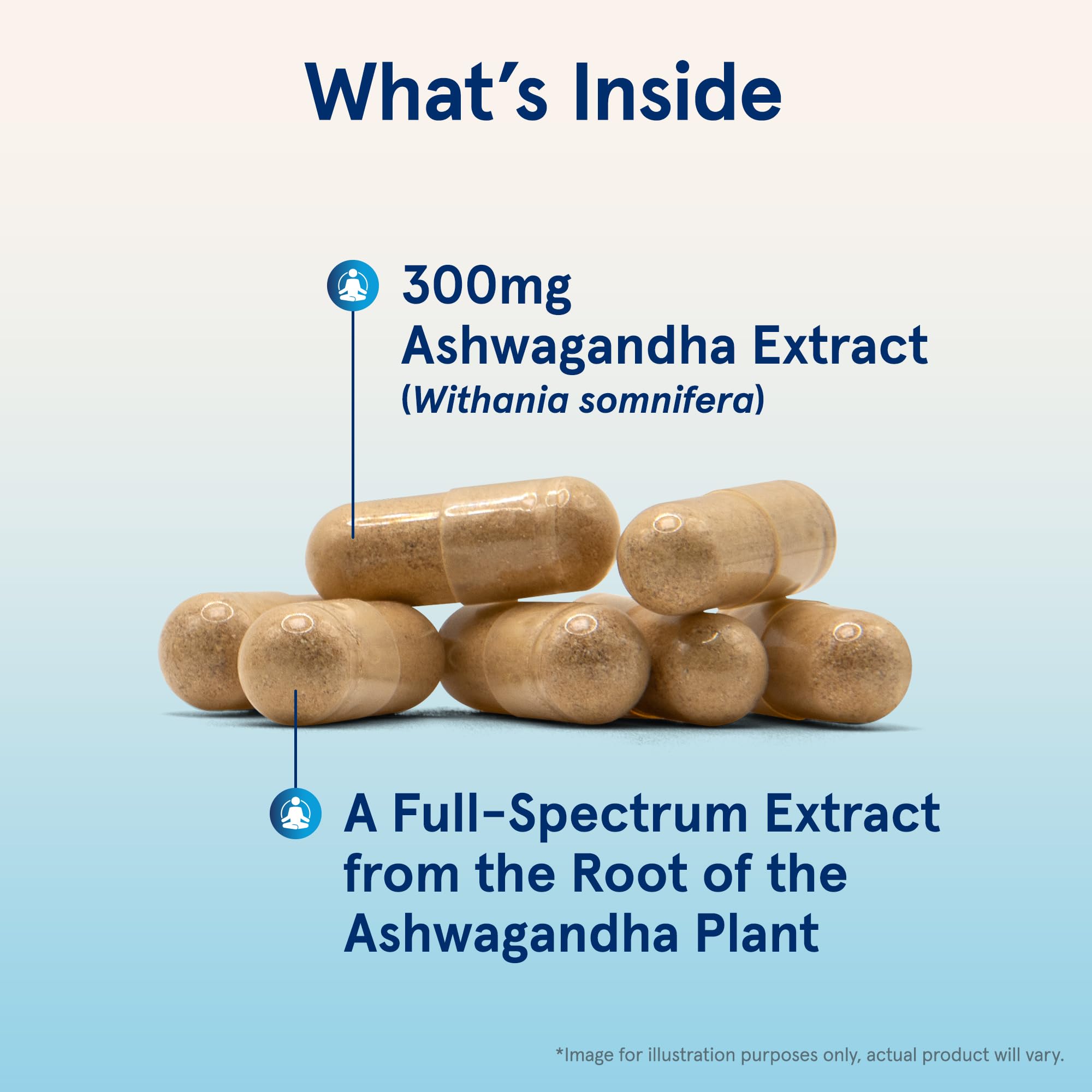 Jarrow Formulas Ashwagandha 300mg Capsules back view
