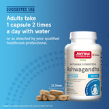 Jarrow Formulas Ashwagandha 300mg Capsules opened bottle