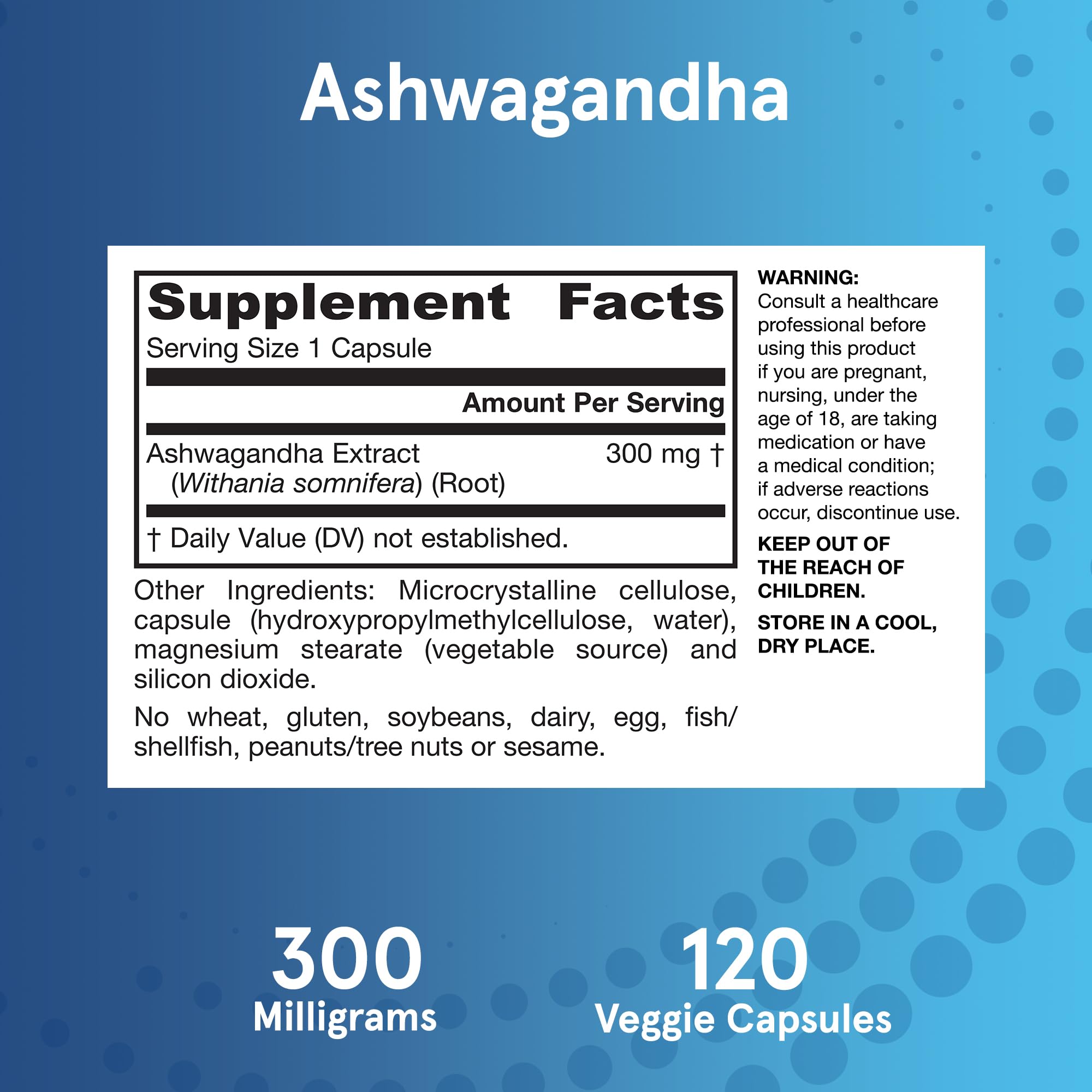 Jarrow Formulas Ashwagandha 300mg Capsules with a glass of water