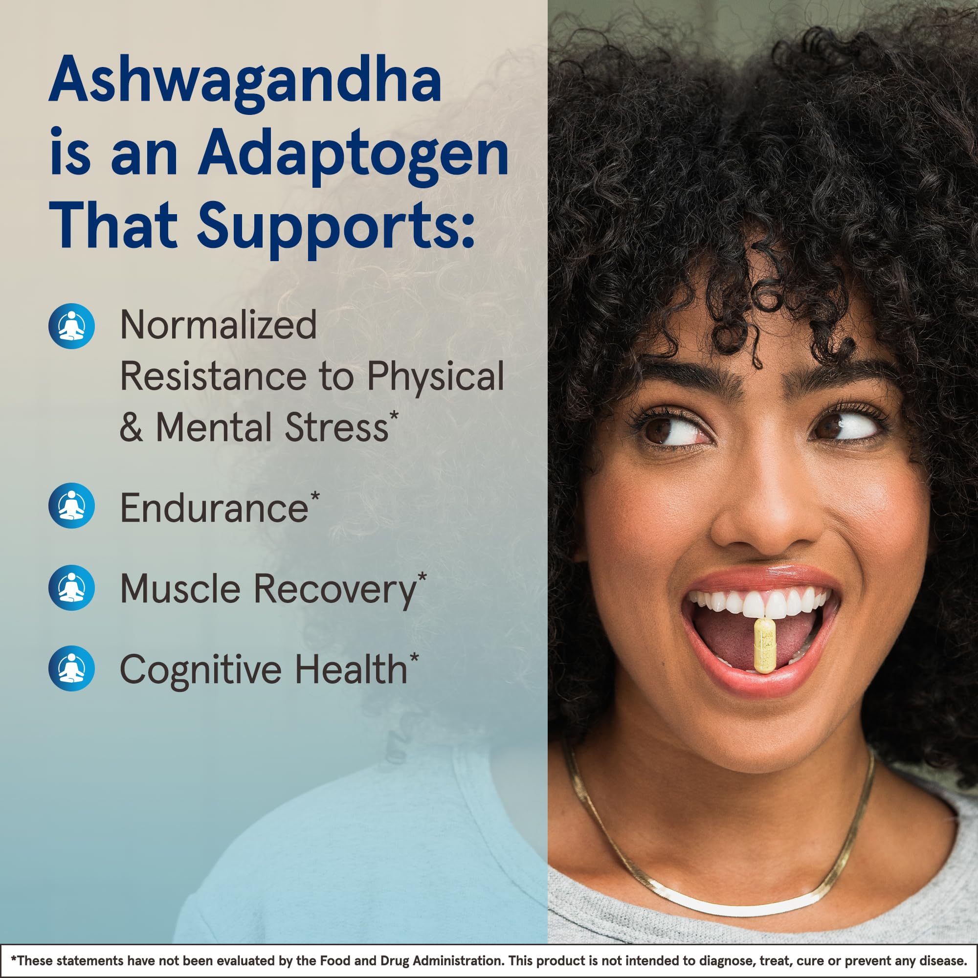 Jarrow Formulas Ashwagandha 300mg Capsules with dosage details