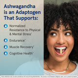 Jarrow Formulas Ashwagandha 300mg Capsules with dosage details