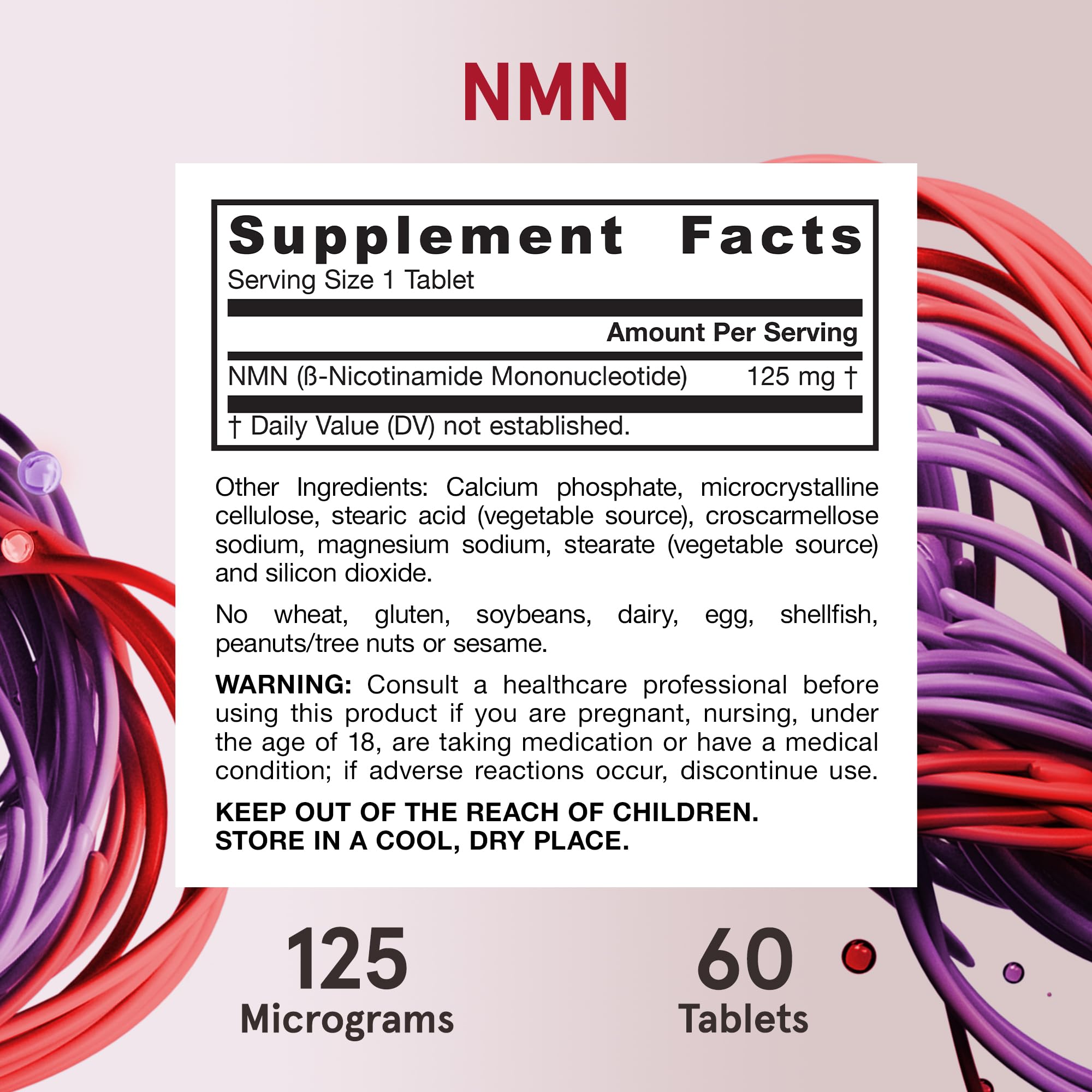 Jarrow Formulas B-Complex Nicotinamide Mononucleotide 41g ingredient list