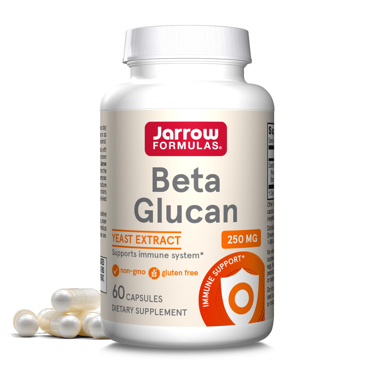 Jarrow Formulas Beta Glucan Capsules 60 count bottle front view
