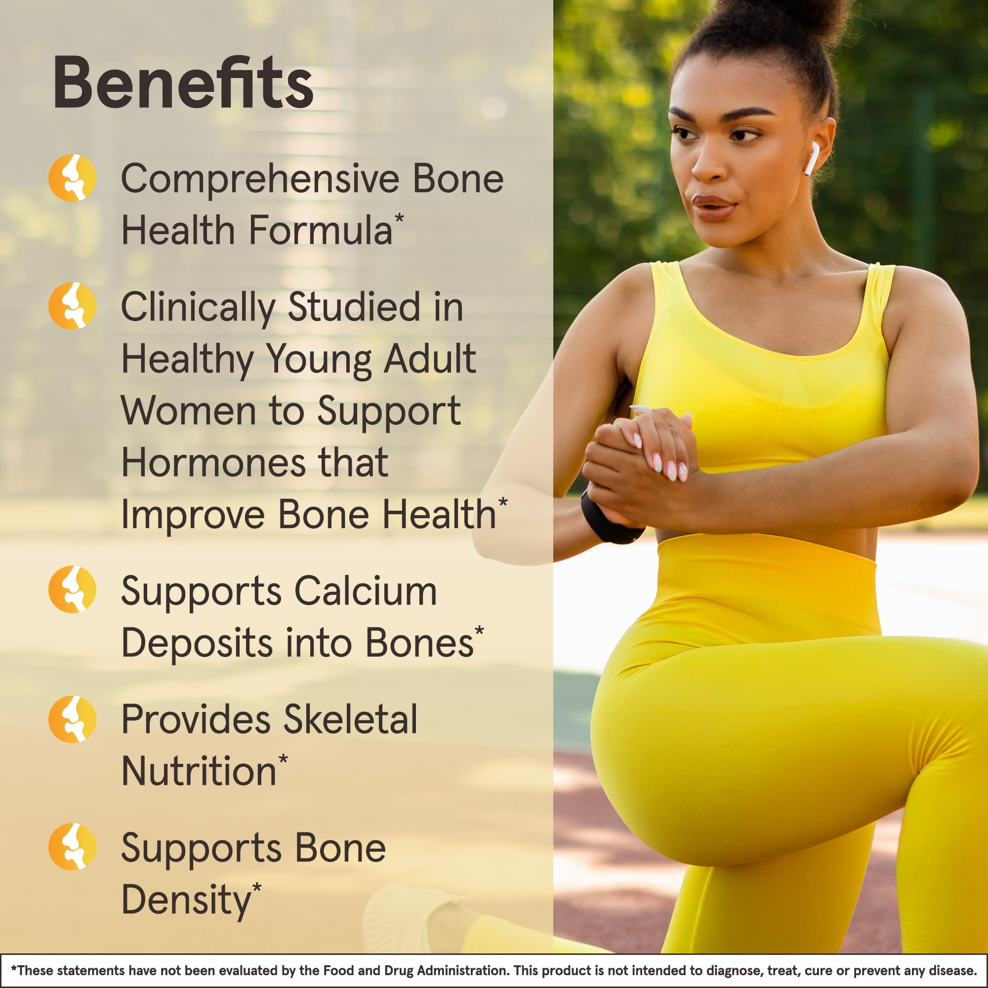 Jarrow Formulas BoneUp Calcium Supplement 240 capsules back view