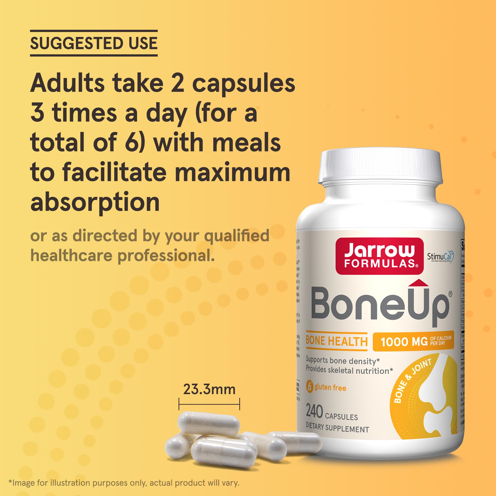 Jarrow Formulas BoneUp Calcium Supplement 240 capsules ingredients list