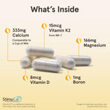 Jarrow Formulas BoneUp Calcium Supplement 240 capsules side view