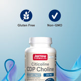 Jarrow Formulas Citicoline CDP Choline 250 mg Capsules bottle with measuring spoon