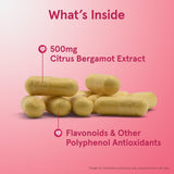 Jarrow Formulas Citrus Bergamot Supplement 500mg side view