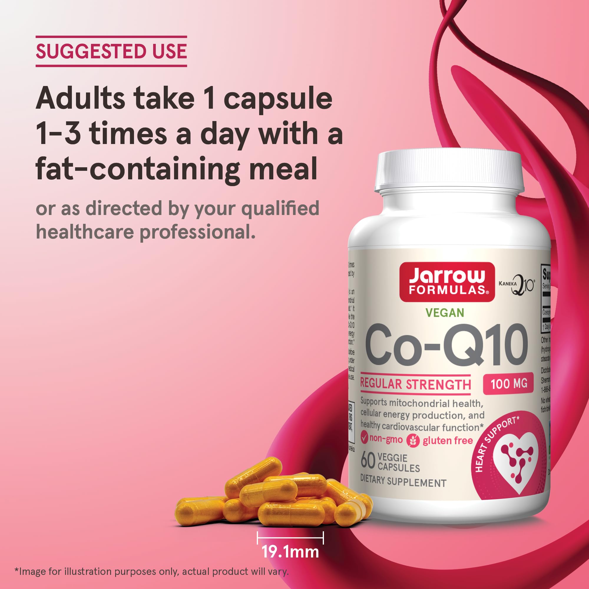 Jarrow Formulas Co-Q10 100mg capsules open bottle