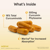 Jarrow Formulas Curcumin Phytosome 500mg supplement back view