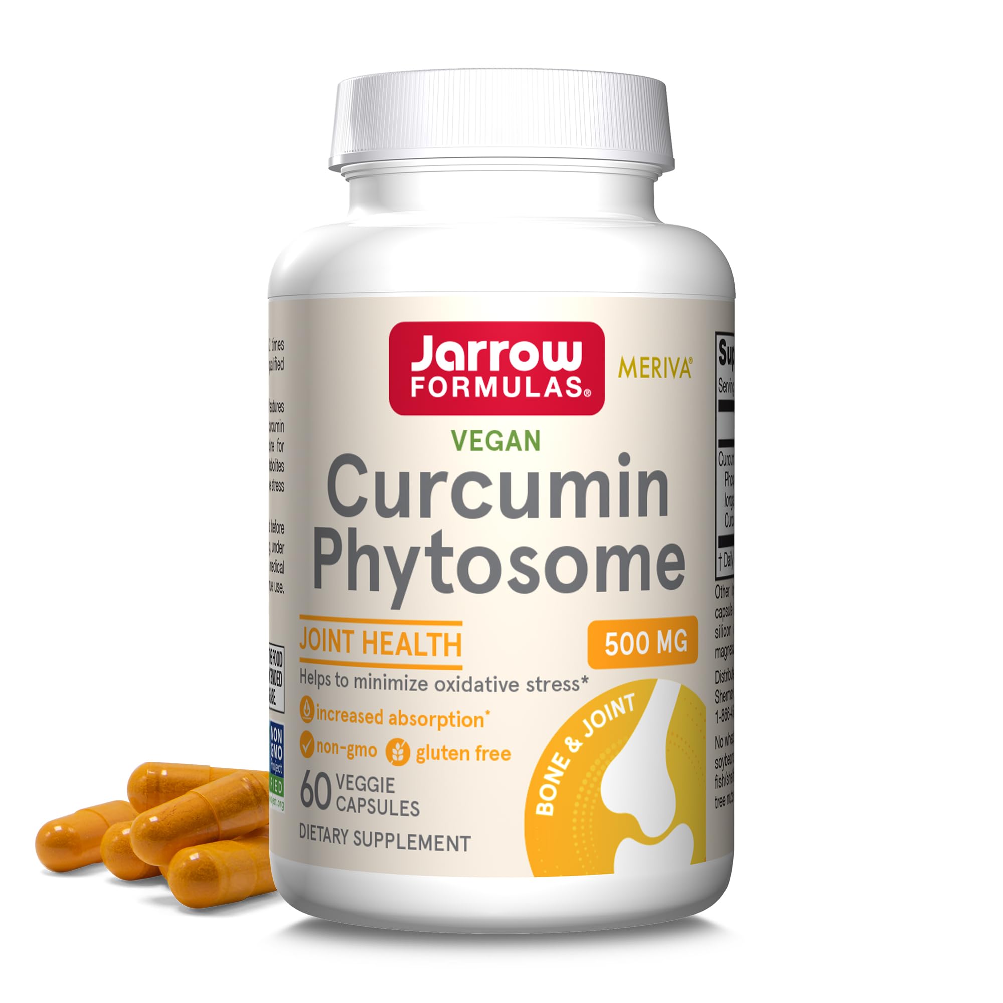 Jarrow Formulas Curcumin Phytosome 500mg supplement front view