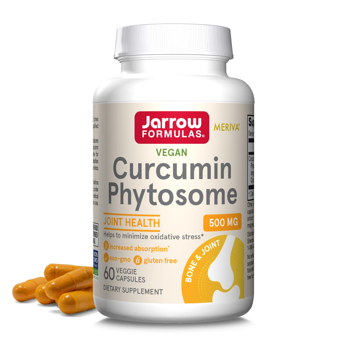 Jarrow Formulas Curcumin Phytosome 500mg supplement front view