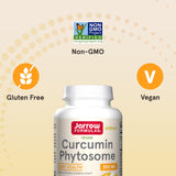 Jarrow Formulas Curcumin Phytosome supplement bottle with measuring spoon