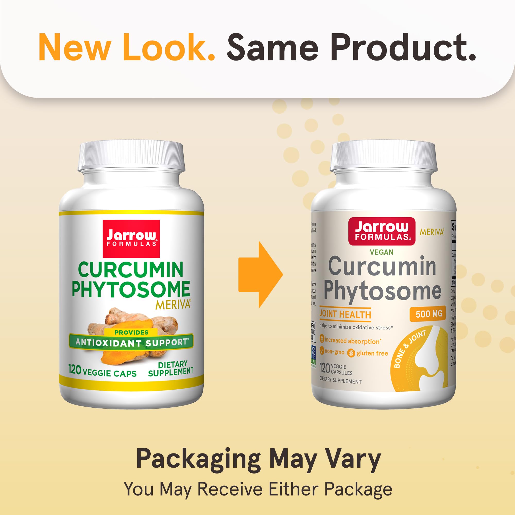 Jarrow Formulas Curcumin Phytosome supplement capsules close-up