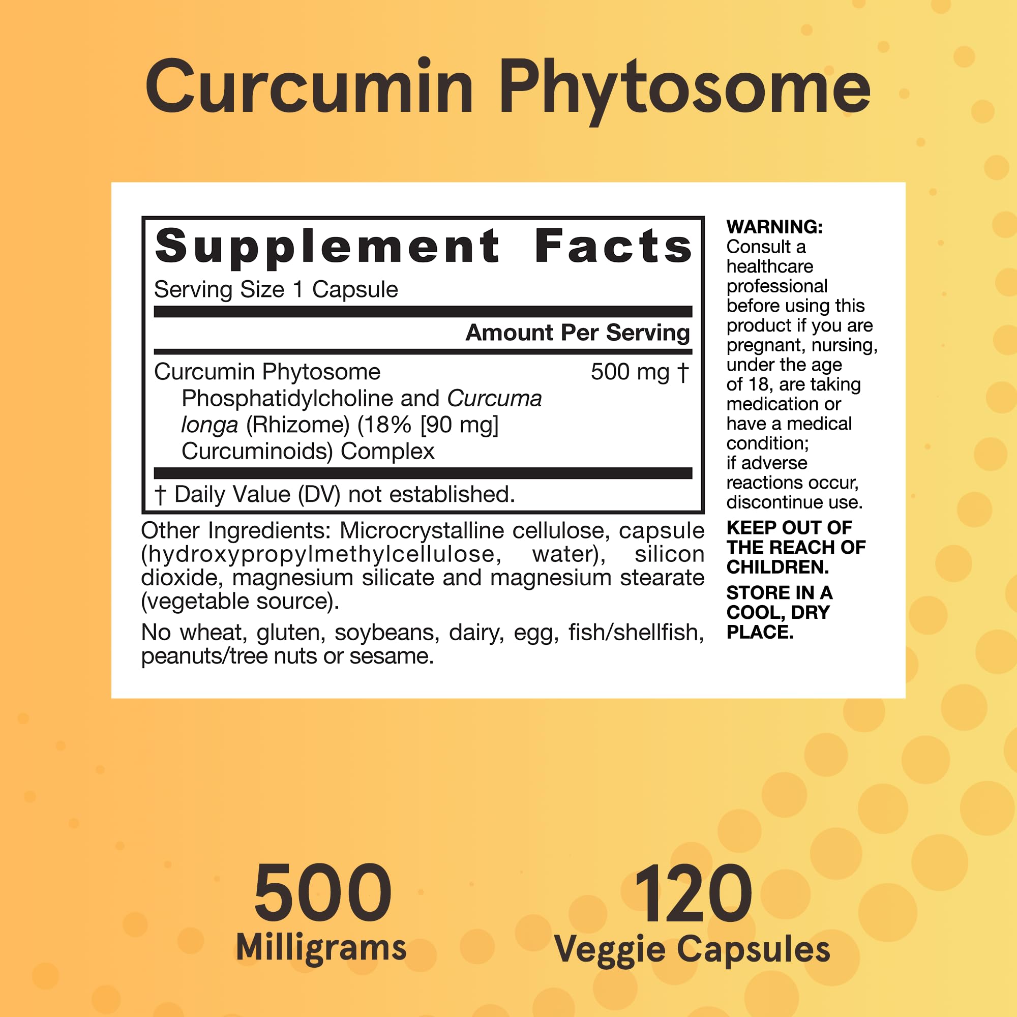 Jarrow Formulas Curcumin Phytosome supplement capsules on a wooden surface
