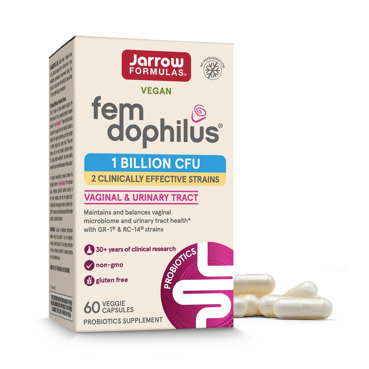 Jarrow Formulas Fem-Dophilus Probiotics 50g front view