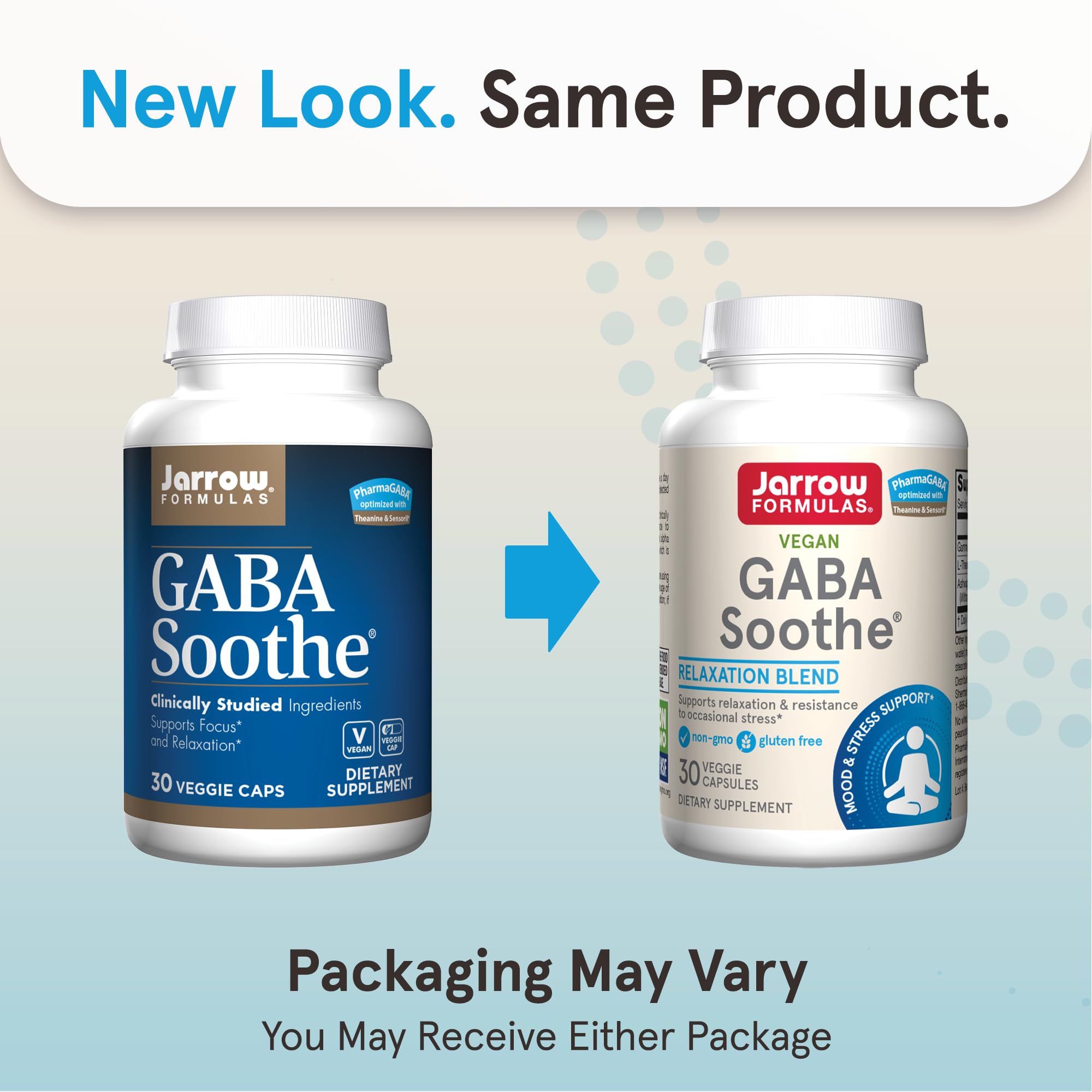 Jarrow Formulas GABA Soothe bottle side view