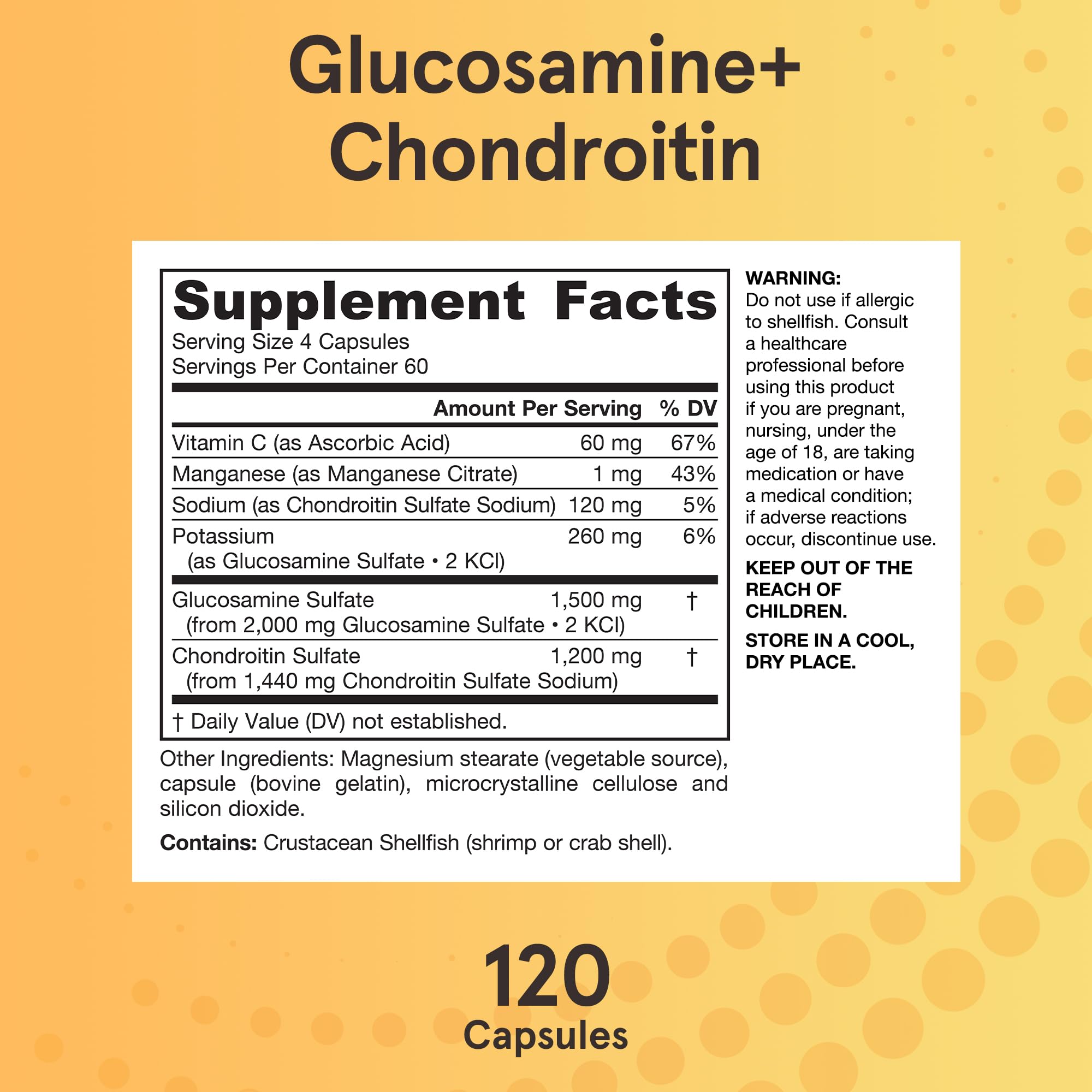Jarrow Formulas Glucosamine + Chondroitin 331g capsules opened bottle