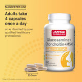 Jarrow Formulas Glucosamine Chondroitin MSM supplement dosage instructions