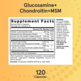 Jarrow Formulas Glucosamine + Chondroitin + MSM supplement packaging
