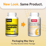 Jarrow Formulas Glucosamine + Chondroitin + MSM supplement side view