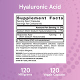 Jarrow Formulas Hyaluronic Acid Supplement capsules on a wooden surface