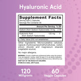 Jarrow Formulas Hyaluronic Acid supplement ingredients list