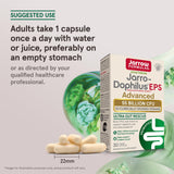 Jarrow Formulas Jarro-Dophilus EPS Advanced Probiotic 30 Capsules with a glass of water