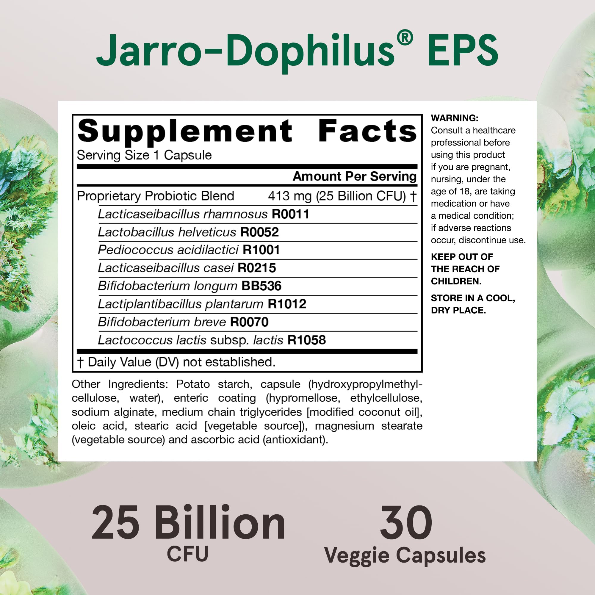 Jarrow Formulas Jarro-Dophilus EPS Gut Restore Probiotic with Enteroguard coating