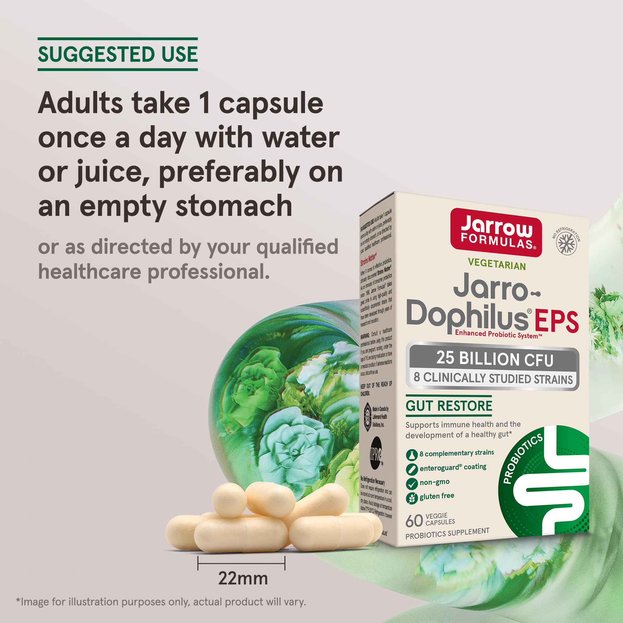 Jarrow Formulas Jarro-Dophilus EPS Probiotic Capsules ingredients list