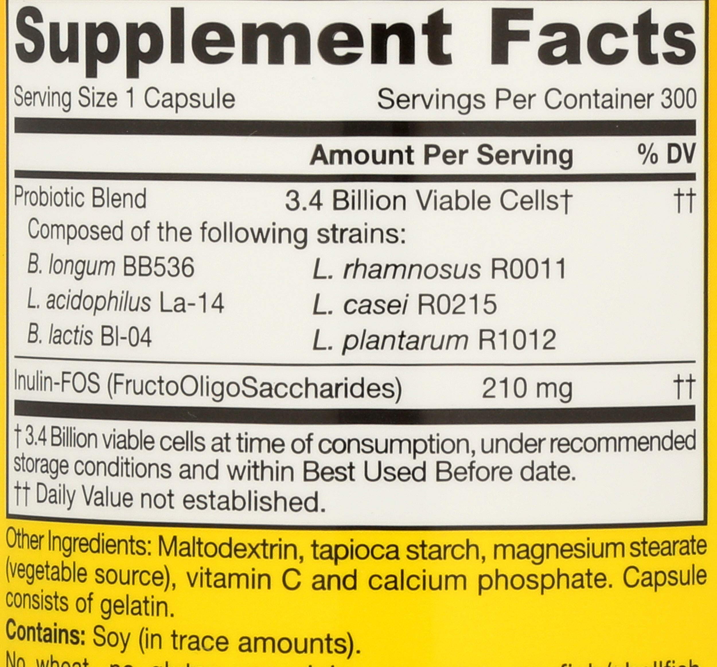 Jarrow Formulas Jarro-Dophilus + FOS capsules close-up