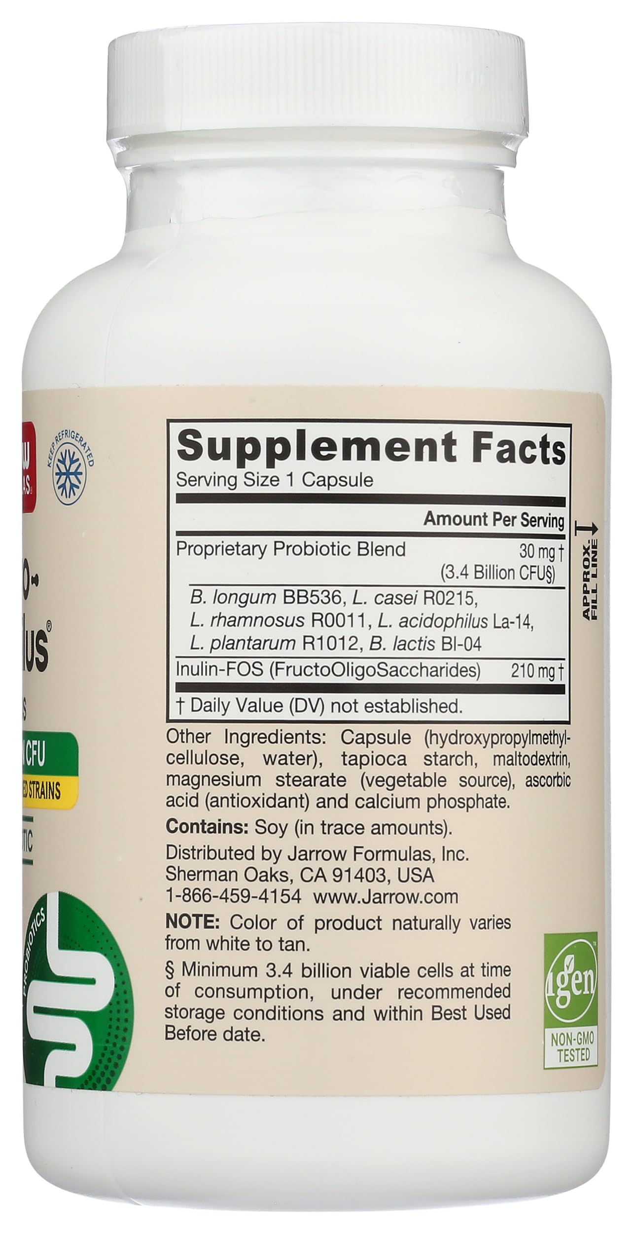 Jarrow Formulas Jarro-Dophilus + FOS with measuring spoon