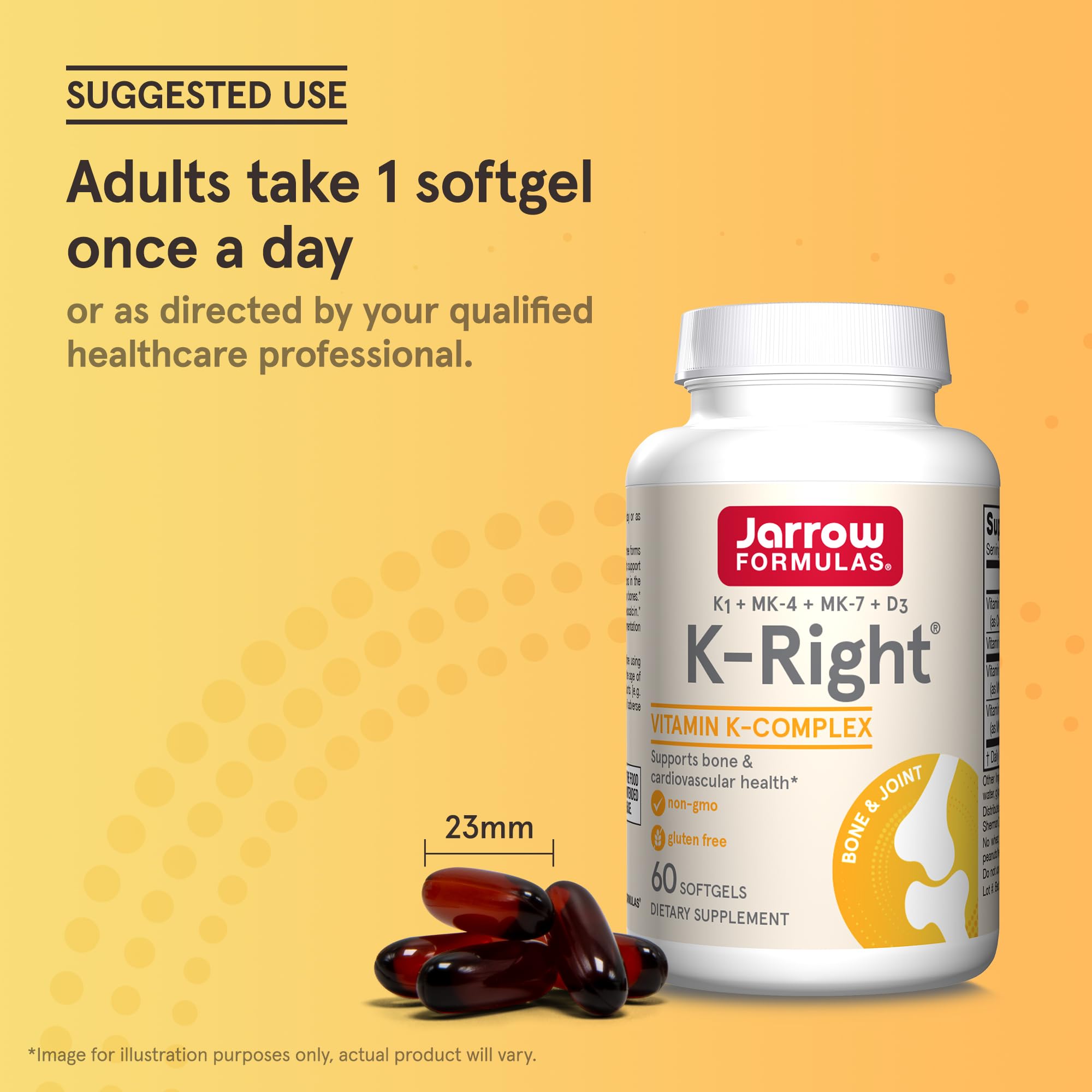Jarrow Formulas K-Right Vitamin K2 MK-7 and D3 Supplement with olive oil